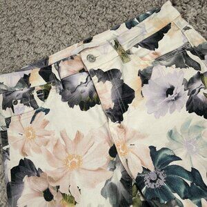 7 For All Mankind Jeans Women's Size 28x28 Printed Ankle Skinny In Desert Garden